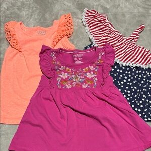 2/$10 Bundle of 3 Girls Summer Tank Tops - Size 5T